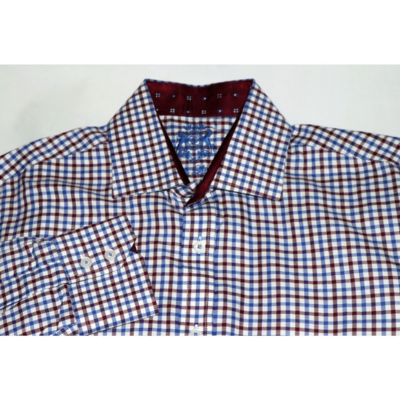 English Laundry Men's Long Sleeve Logo Embroidered Shirt Size 15 1/2 - 32/33 - Picture 4 of 12